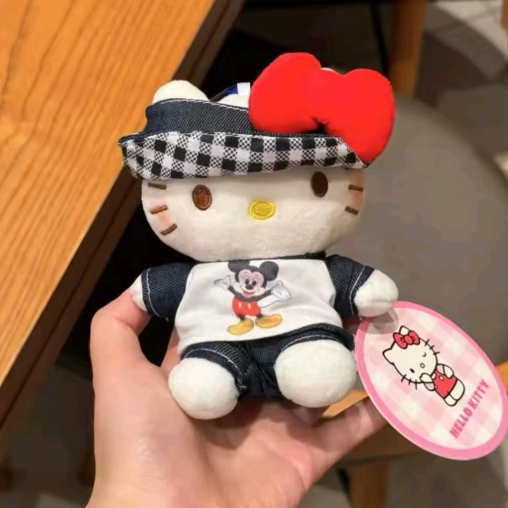 EXCLUSIVE - Hello Kitty With Mickey Outfit Officially Licensed Purse Pal Plushie